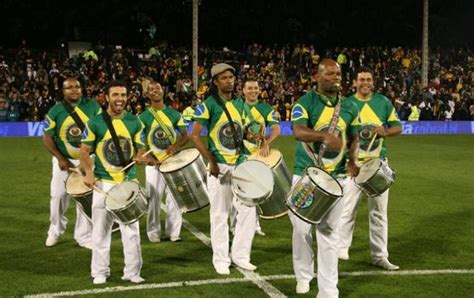 Samba Drummers Soccer Team Football Dance Movement Live Events