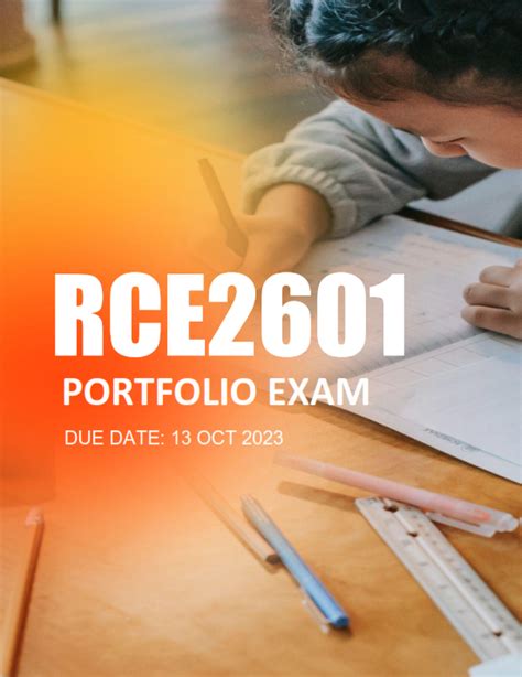 Rce Portfolio Exam Due October Studypass