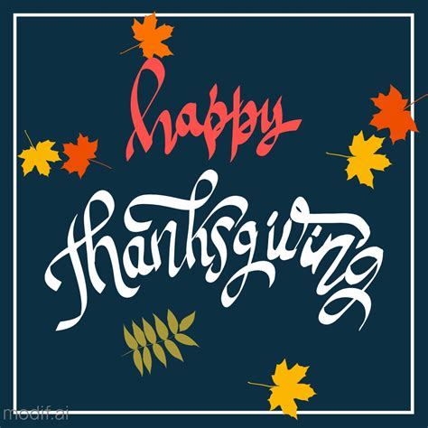 Thanksgiving Themed Instagram Template - Mediamodifier