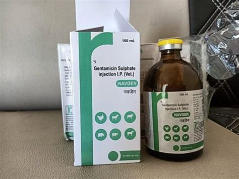 Gentamicin Sulphate Injection Ip Vet Inavgen Mg At Vial In