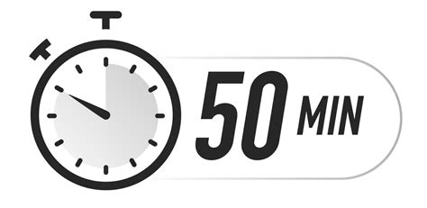 Timer icons 50 minutes vector black color 25661650 Vector Art at Vecteezy