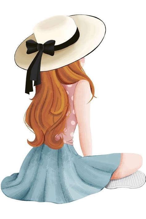 Pin by Dalete Crepaldi on ILUSTRAÇÕES Cartoon girl drawing Girly