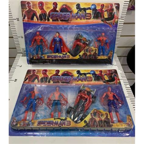 Kit Bonecos Homem Aranha Spiderman Mais Acessorios No Shoptime