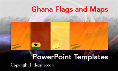 Ghana Flags And Maps Powerpoint Templates