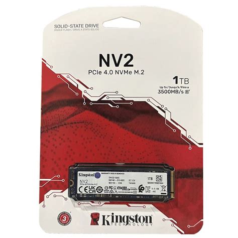 Kingston Nv Tb Pcie Nvme M Ssd Snv S G R Mb S W