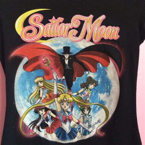 Sailor Moon Graphic Tee Somewhat Of A Fitted T Depop