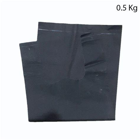 W Cut Plain 05 Kg Black Biodegradable Compostable Grocery Bag Size