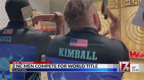 Nc Men Competing For World Ax Throwing Title Youtube