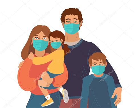 Madre Padre E Hija Usan M Scaras M Dicas Prevenci N De Virus Y