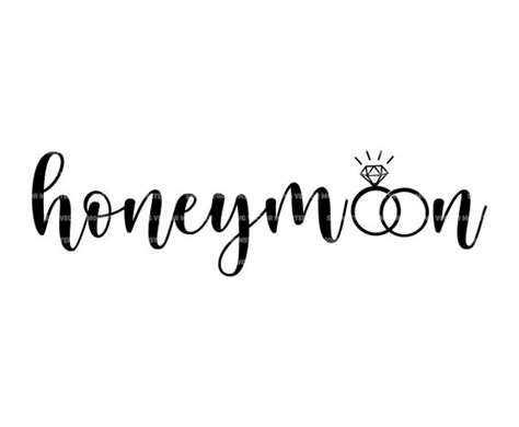 Honeymoon Svg Just Married Svg Wedding Diamon Ring Svg Etsy New Zealand