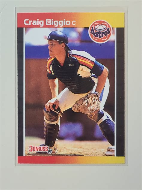 Donruss Craig Biggio Rc Rookie Baseball Card Etsy