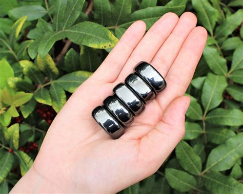 Small Magnetic Hematite Tumbled Stones Choose Ounces Or Lb Etsy