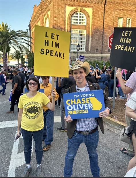 Libertarian Candidate Chase Oliver Gets His Turn To Speak