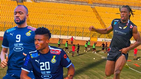 Ghana Black Stars Recovery Training Videos In Kumasi Jordan Ayew