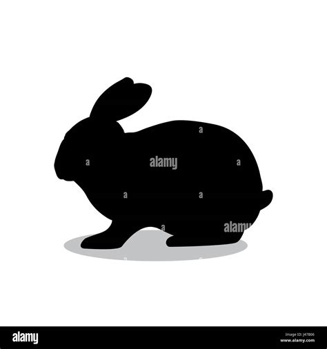 Rabbit Silhouette Stock Vector Images Alamy