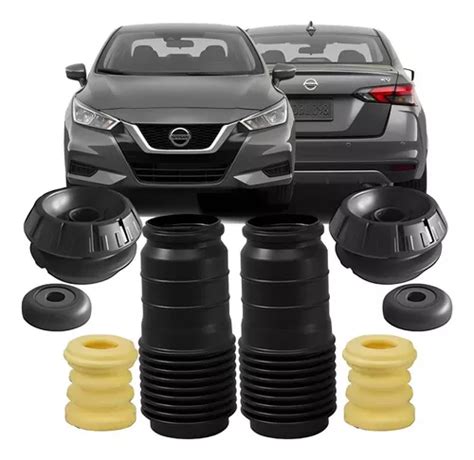 Kit Coxim Batente Dianteiro Nissan Versa 2021 2022 2023 2024