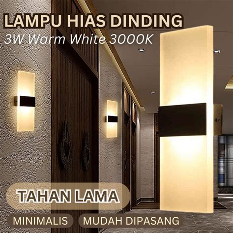 Jual Lampu Hias Dinding Koridor Led 3w Light Warm White Side Wall Lamp