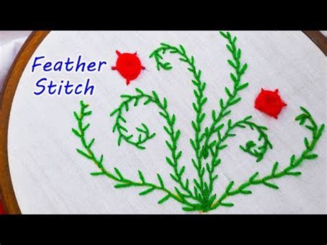 Feather Stitch Hand Embroidery Tutorial Youtube