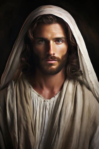 Premium Ai Image Painted Expression Portrait Of Jesus Face