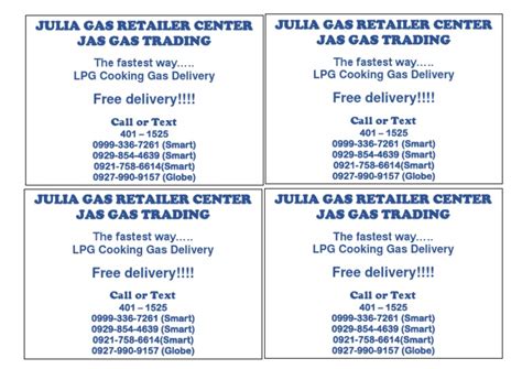 delivery  delivery julia gas retailer center jas gas