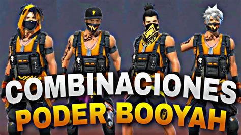 COMBINACIONES Con El SET PODER BOOYAH LAS MEJORES COMBINACIONES