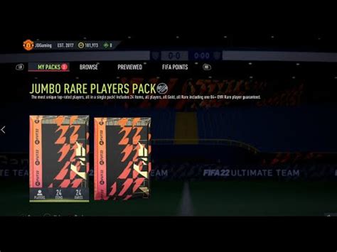 Opening My Free X K Jumbo Rare Players Pack Fifa Ultimate