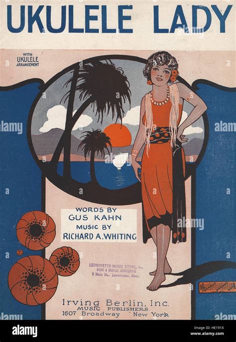 "Ukulele Lady" 1925 Sheet Music Cover Stock Photo - Alamy