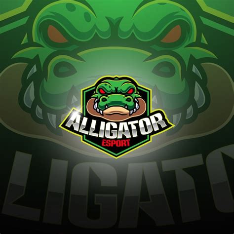 Premium Vector Alligator Esport Mascot Logo Design