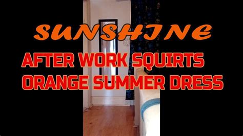 Sunshine After Work Squirts Orange Summer Dress Shemale Big Cock Porn XHamster