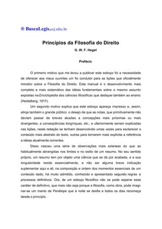 Princ Pios Da Filosofia Do Direito Friedrich Hegel Pdf