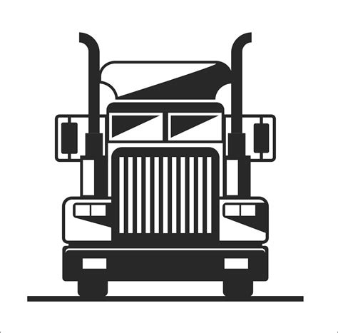 Semi Truck Front Clip Art