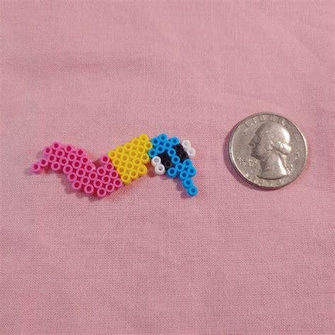 Pan Pride Worm Perler Bead Pin Cute Perler Bead Depop Artofit