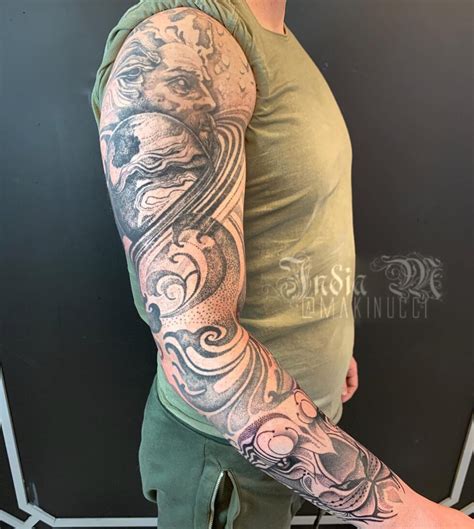 Greek God Sleeve Tattoo Tattoo Shop And Piercing Studio Liverpool