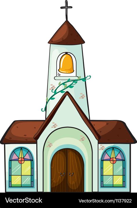 A church Royalty Free Vector Image - VectorStock