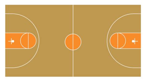 Basketball Court Png Picture Vertical Basketball Court Line Vector