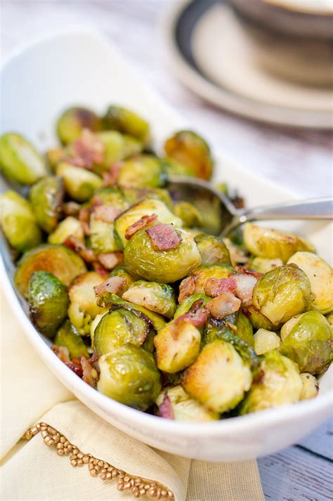 Roasted Brussels Sprouts And Bacon Delicious Meets Healthy