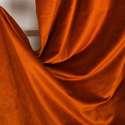 Burnt Orange Luxury Velvet Curtainscustom Madewindow Curtain Etsy