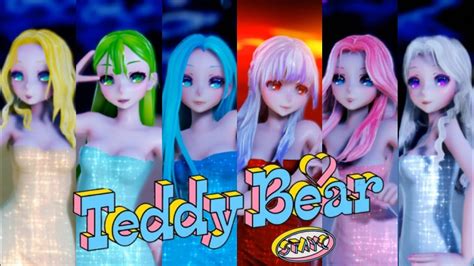 MMD Miku Haku Luka Gumi Rin IA STAYC 스테이씨 Teddy Bear MODELS DL