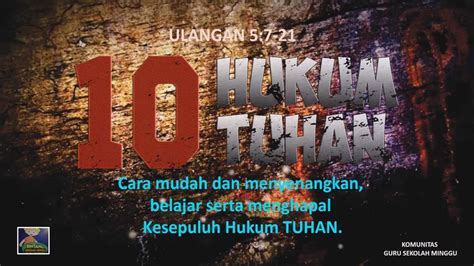 10 Hukum Tuhan Youtube