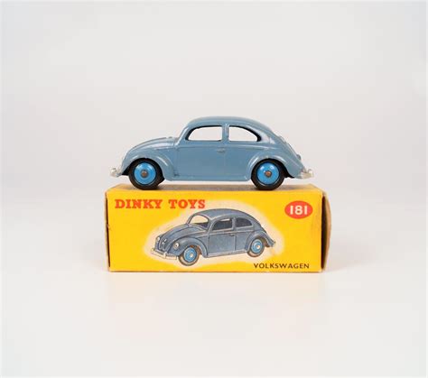 Dinky Toys England Volkswagen Réf 181 Bleue Jantes Bleues Dans