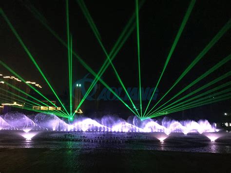 Laser Fountain Show Dancing Music Fountain For Lake Pond Pool China