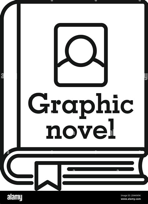 Graphic Novel Book Icon Outline Graphic Novel Book Vector Icon For Web