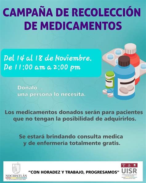 Campa A De Recolecci N De Medicamentos Ayuntamiento De Nochistl N