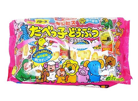 ギンビス たべっ子どうぶつ 6パック入 （12袋入） 【お菓子まとめ買い・ビスケット・クッキー系のお菓子】 駄菓子の卸・通販 2丁目ひみつ基地