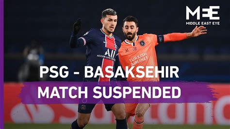 Champions League Psg And Basaksehir Players Walk Off Pitch Over Racism