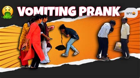 VOMITING PRANK IN PUBLIC Teja43 Youtuber Royalnizamabad