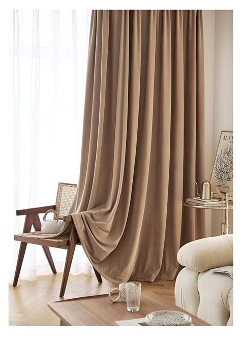 Veronica Solid Room Darkening Custom Blackout Curtain Dolcewe Brown Curtains Living Room