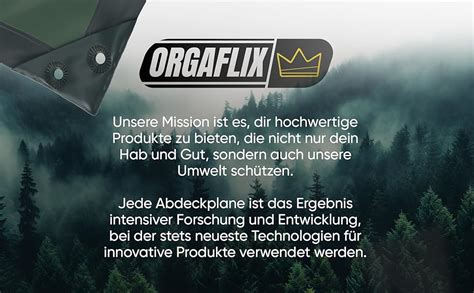 Orgaflix Premium Abdeckplane X M Wasserdicht Uv Best Ndige