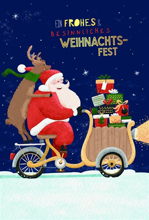 Weihnachten Glückwunschkarten im Format 11 5 x 17 cm Weihnachtsma