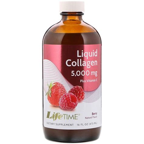 Lifetime Liquid Collagen With Vitamin C Berry Flavor 5000 Mg 16 Fl Oz